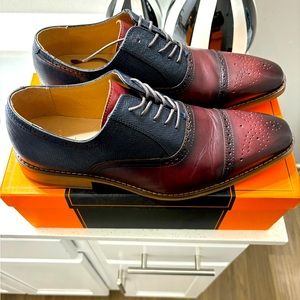 Classic Oxford La Milano Stetson style Dress shoes worn 2 times